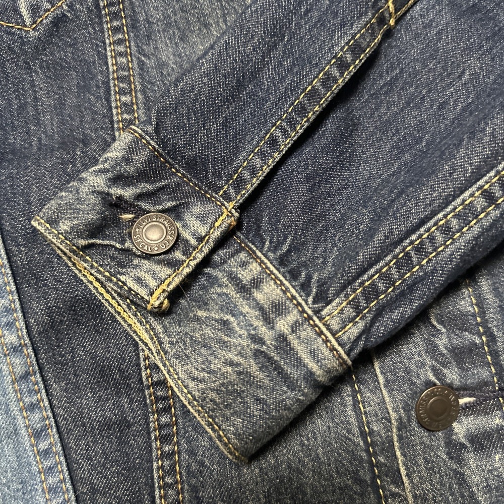 Levi Strauss Premium Big E Patchwork Two Tone Tru… - image 4